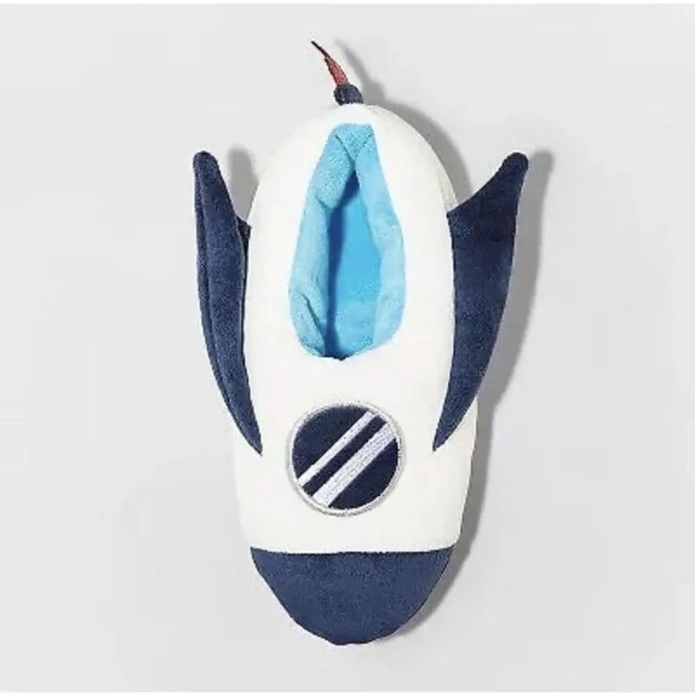 Rocket Spaceship Cat & Jack Slippers NWT Kids‎ Boys Size Sz 2/3